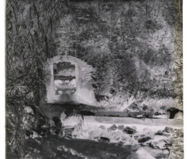 Il deflusso dell'acqua lungo il canale in Valle Ariccia