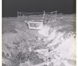 Scavo del canale di deflusso delle acque in Valle Ariccia