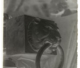 Testata di baglio della prima nave con protome di pantera