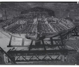 Alaggio della prima nave e hangar per il ricovero