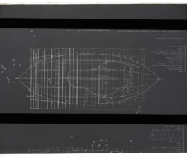 Tavola VII. Ubicazione dei principali oggetti recuperati dalla seconda nave. Disegno di Guglielmo Gatti.