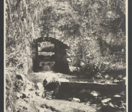 Il deflusso dell'acqua lungo il canale in Valle Ariccia