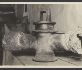 Rubinetto di bronzo proveniente dalla prima nave