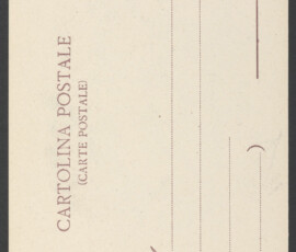 Retro della cartolina postale