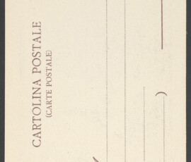 Retro della cartolina postale