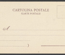 Retro della cartolina postale