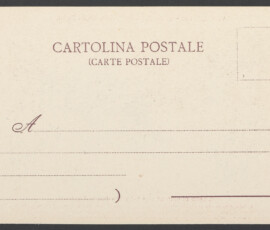 Retro della cartolina postale