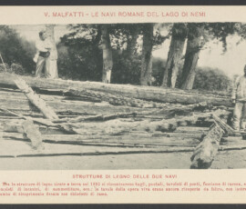 Strutture di legno recuperate tirate a terra nel 1895