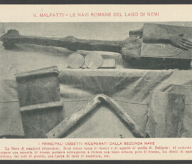Principali oggetti recuperati dalla seconda nave