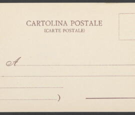 Retro della cartolina postale