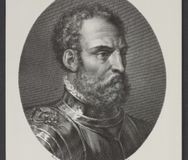 Riproduzione del ritratto di Francesco De Marchi (1504-1576)