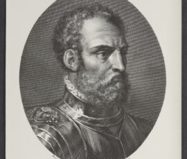 Riproduzione del ritratto di Francesco De Marchi (1504-1576)