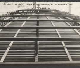 2a nave di Nemi. Stato di avanzamento al 20 dicembre 1949