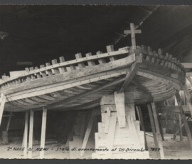 2a nave di Nemi. Stato di avanzamento al 20 dicembre 1949