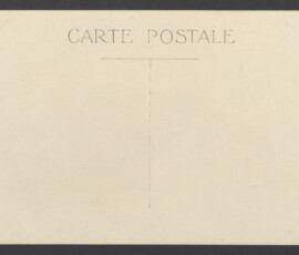 Retro della cartolina postale