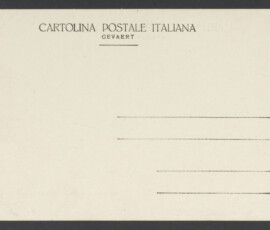 Retro della cartolina postale