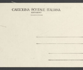 Retro della cartolina postale