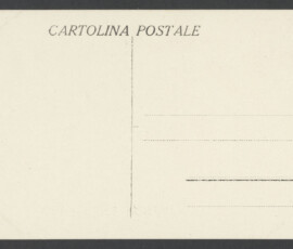 Retro della cartolina postale