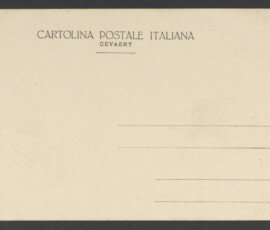 Retro della cartolina postale
