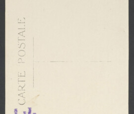 Retro della cartolina postale