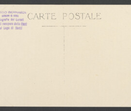 Retro della cartolina postale